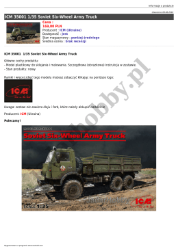 ICM 35001 1/35 Soviet Six-Wheel Army Truck