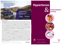 kardiovaskulární prevence - Česká společnost pro hypertenzi
