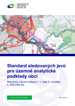 Standard sledovaných jevů pro územně analytické podklady obcí