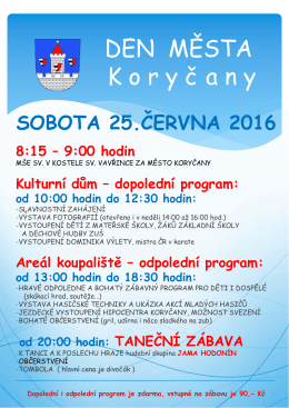 Den města Koryčany 25. 6.2016