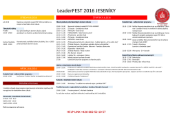 LeaderFEST 2016 JESENÍKY