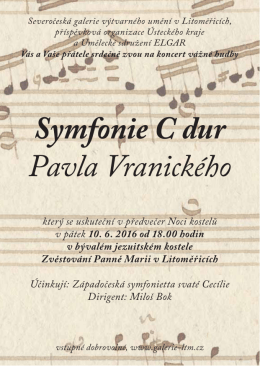 Symfonie C dur Pavla Vranického - galerie