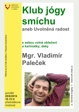 Plakát akce ke stažení - Vladimír Paleček