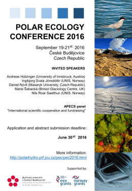 polar ecology conference 2016