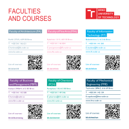 FACULTIES AND COURSES