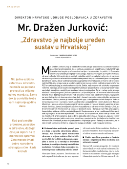 Mr. Dražen Jurković - Udruga poslodavaca u zdravstvu