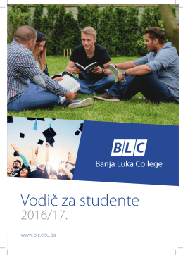 Vodic 2016/17.indd - Banja Luka College