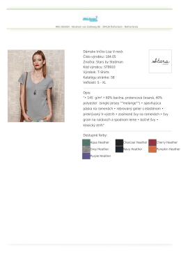 Dámske tričko Lisa V-neck Číslo výrobku: 184.05 Značka: Stars by