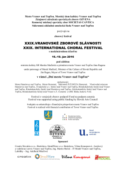 XXIX. VZS - Program a informácie o festivale