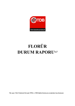 durum raporu - Türk Dişhekimleri Birliği