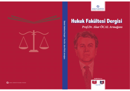 Hukuk Fak`ltesi Dergisi - Anadolu Üniversitesi Hukuk Fakültesi Dergisi