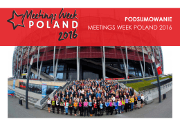 Pobierz podsumowanie - Meetings Week Poland 2016
