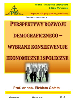 Broszura - Polskie Towarzystwo Statystyczne