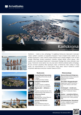 Karlskrona - ArrivalGuides.com