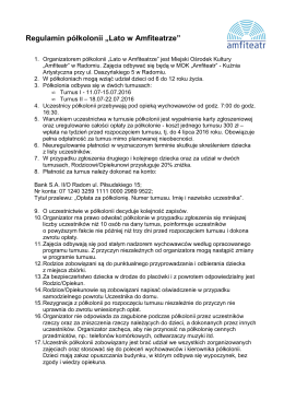 Regulamin (PDF 50 KB)