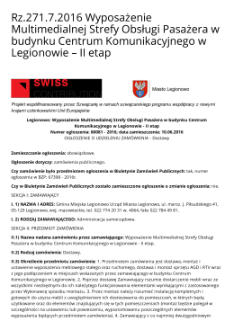 Wersja PDF - Biuletyn Informacji Publicznej Urzędu Miasta Legionowo