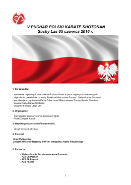 Regulamin - Polski Związek Karate