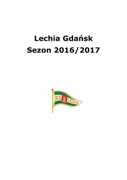 Lechia Gdańsk Sezon 2016/2017
