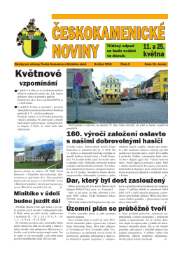 Českokamenické noviny V/2016