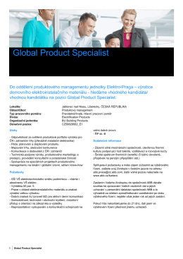 Global Product Specialist
