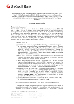 Usnesení VH z 1.6.2016 a závěry znaleckého