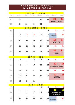 kalendář v PDF - Tenishala BDL