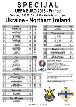 Ukraine - Northern Ireland