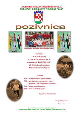 Dan etno kuce 2016 - Pozivnica