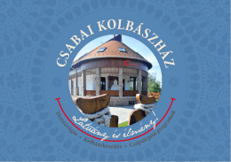 A Csabai Kolbászház bemutatkozó füzetének letöltéséhez kattintson