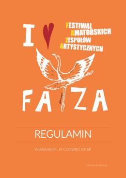 regulamin - Festiwal Amatorskich Zespołów Artystycznych FAZA