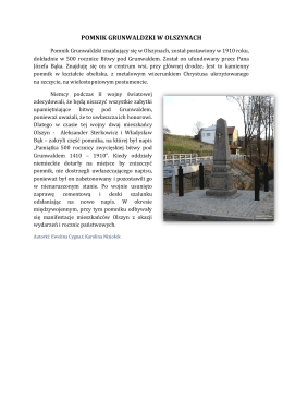 pomnik grunwaldzki w olszynach