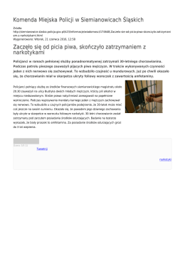 Generuj PDF - Komenda Miejska Policji w Siemianowicach Śląskich