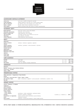 p MENU PL / EN - Drzwi Zwane Koniem