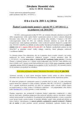 Obeznik-ZSV-6-2016-Ziadost-o-poskytnutie