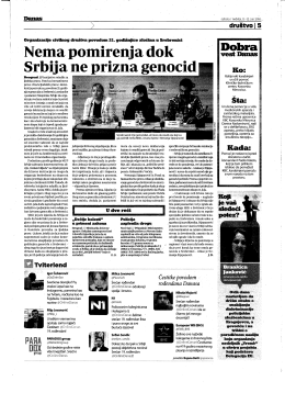 Nema pomirenja dok Srbija ne prizna genocid
