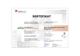ISO 14001 - Kamenolom Ostreš – Kamen visokog kvaliteta