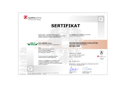 ISO 9001 - Kamenolom Ostreš – Kamen visokog kvaliteta