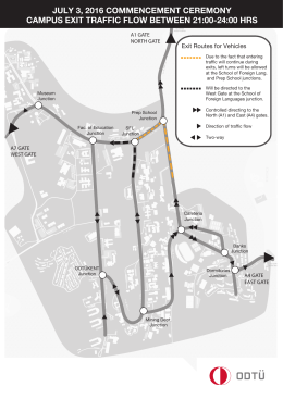 Traffic Flow for Entrances to and Exits from the Campus on the Day