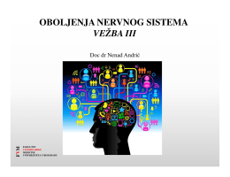 Vežbe - Neurologija 3 - Fakultet veterinarske medicine Beograd
