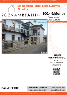 Print - Real Estate Slovakia