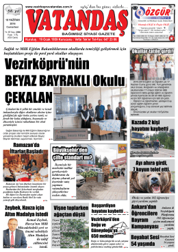 18 Haziran - Vezirköprü Vatandaş Gazetesi