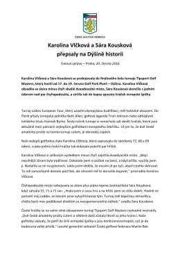 Karolína Vlčková a Sára Kousková přepsaly na Dýšině historii