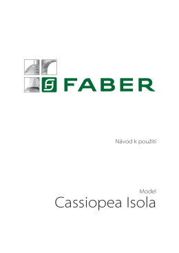 Návod - Faber Cassiopea Isola EG8 X/V A50