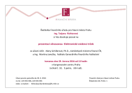 prezentaci věnovanou Elektronické evidenci tržeb