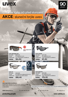 AKCE: sluneční brýle uvex