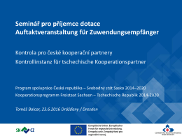 Prezentace aplikace PowerPoint - Tschechische Republik 2014