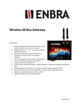 Wireless M-Bus Gateway