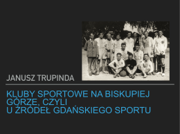 U żródeł sportu w Gdańsku
