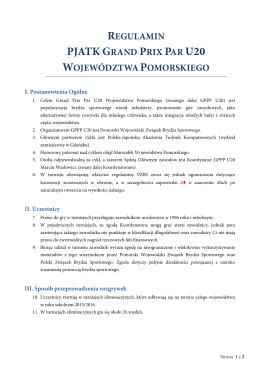 regulamin pjatk grand prix par u20 województwa pomorskiego
