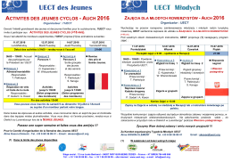 UECT des Jeunes UECT UECT Młodych